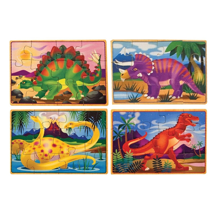 Melissa & Doug Wooden Puzzles in a Box Dinosaur in the group TOYS, KIDS & BABY PRODUCTS / Toys / Puzzles at TP E-commerce Nordic AB (C79826)