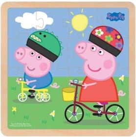 Barbo Toys Peppa Pig Wooden Puzzle Bikeride in the group TOYS, KIDS & BABY PRODUCTS / Toys / Puzzles at TP E-commerce Nordic AB (C79837)