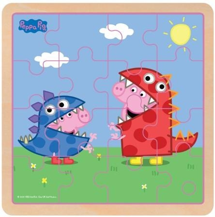 Barbo Toys Peppa Pig Wooden Puzzle Dino DressUp in the group TOYS, KIDS & BABY PRODUCTS / Toys / Puzzles at TP E-commerce Nordic AB (C79838)