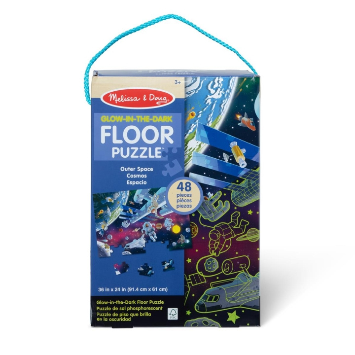 Melissa & Doug Floor Puzzle Outer Space Glow in the Dark in the group TOYS, KIDS & BABY PRODUCTS / Toys / Puzzles at TP E-commerce Nordic AB (C79857)