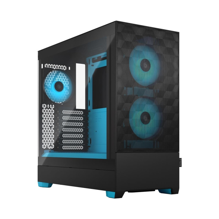 Fractal Design Pop Air RGB Cyan Core TG Clear Tint in the group COMPUTERS & PERIPHERALS / Computer components / Chassis at TP E-commerce Nordic AB (C79926)