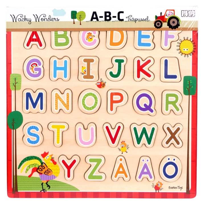 Barbo Toys Barbo Classic Wooden ABC Pussel (SE) in the group TOYS, KIDS & BABY PRODUCTS / Toys / Kids puzzle at TP E-commerce Nordic AB (C79967)