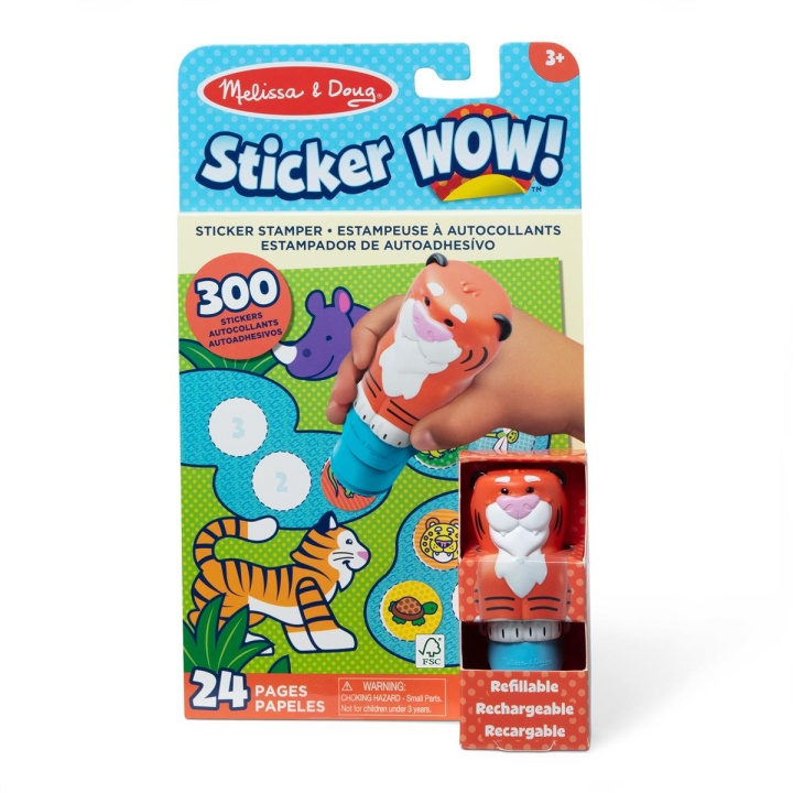 Melissa & Doug Sticker WOW! Tiger with Book & Stickers in the group TOYS, KIDS & BABY PRODUCTS / Toys / Crafts at TP E-commerce Nordic AB (C79974)