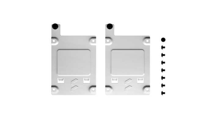 Fractal Design SSD Bracket Kit TypB, White Dualpack in the group COMPUTERS & PERIPHERALS / Computer accessories / Other at TP E-commerce Nordic AB (C79981)