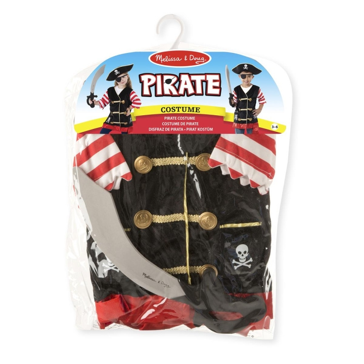 Melissa & Doug Role Play Costume Set Pirate in the group TOYS, KIDS & BABY PRODUCTS / Toys / Masquerade costumes at TP E-commerce Nordic AB (C79984)