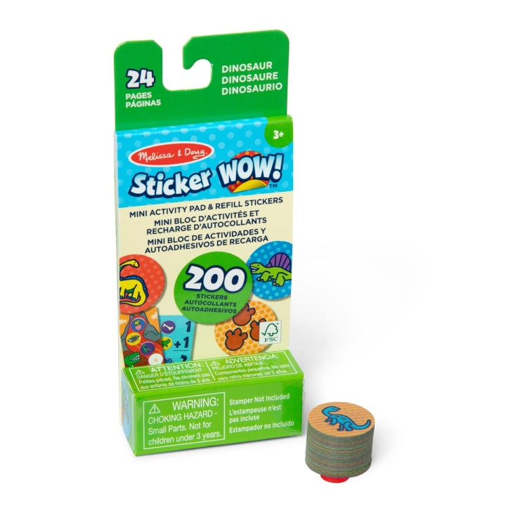 Melissa & Doug Sticker WOW! Mini Activity Pad & Refill Stickers : Dinosaur in the group TOYS, KIDS & BABY PRODUCTS / Toys / Crafts at TP E-commerce Nordic AB (C79986)