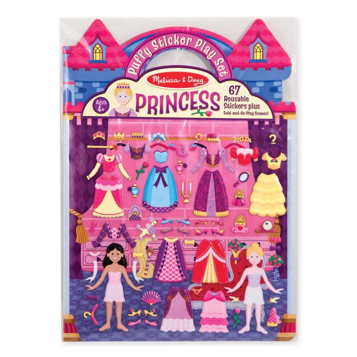 Melissa & Doug Reusable Puffy Stickers Playset Princess in the group TOYS, KIDS & BABY PRODUCTS / Toys / Crafts at TP E-commerce Nordic AB (C79993)