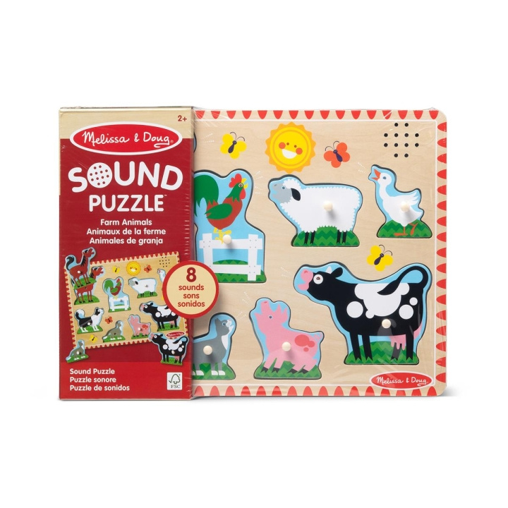 Melissa & Doug Sound Puzzle Farm animals in the group TOYS, KIDS & BABY PRODUCTS / Toys / Puzzles at TP E-commerce Nordic AB (C79997)