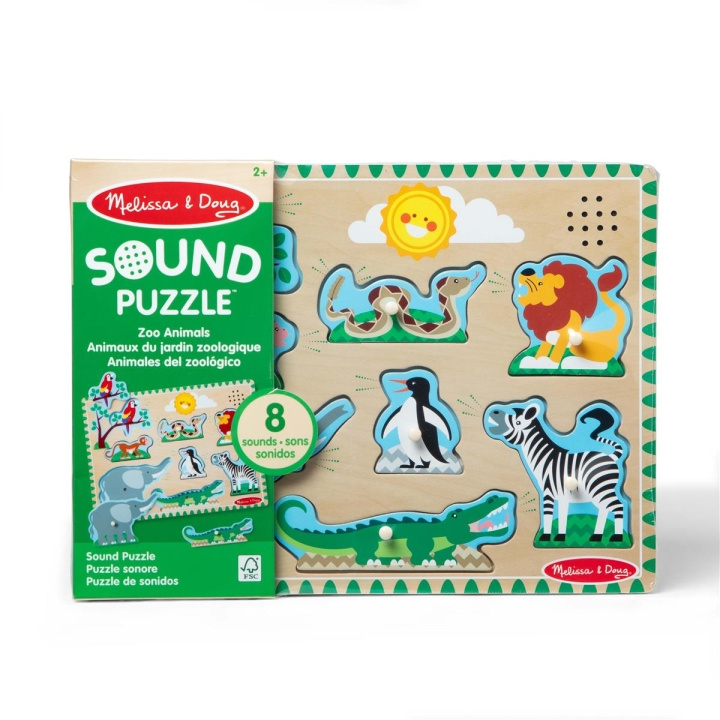 Melissa & Doug Sound Puzzle Zoo Animals in the group TOYS, KIDS & BABY PRODUCTS / Toys / Puzzles at TP E-commerce Nordic AB (C80000)