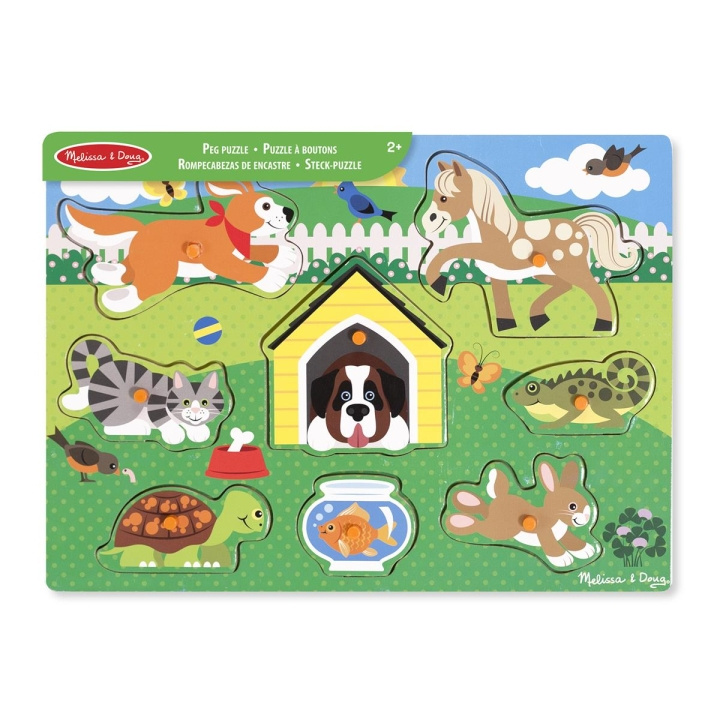 Melissa & Doug Wooden Peg Puzzle Pets in the group TOYS, KIDS & BABY PRODUCTS / Toys / Puzzles at TP E-commerce Nordic AB (C80001)