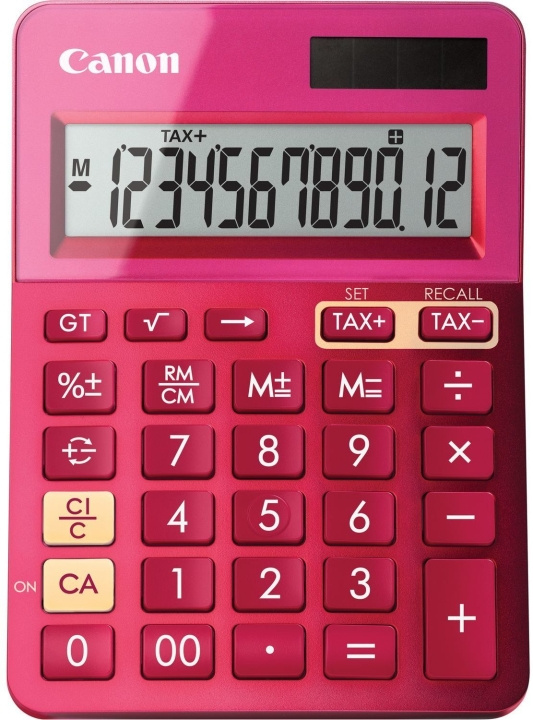 Canon LS-123K calculator, pink in the group HOME, HOUSEHOLD & GARDEN / Office material / Other at TP E-commerce Nordic AB (C80178)