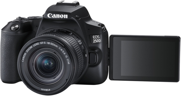 Canon EOS 250D system camera, black + 18-55 IS STM in the group HOME ELECTRONICS / Photo & Video / Cameras at TP E-commerce Nordic AB (C80203)