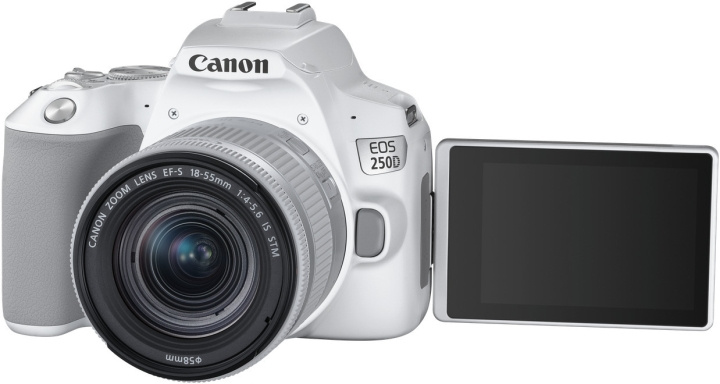 Canon EOS 250D system camera, white + 18-55 IS STM in the group HOME ELECTRONICS / Photo & Video / Cameras at TP E-commerce Nordic AB (C80204)