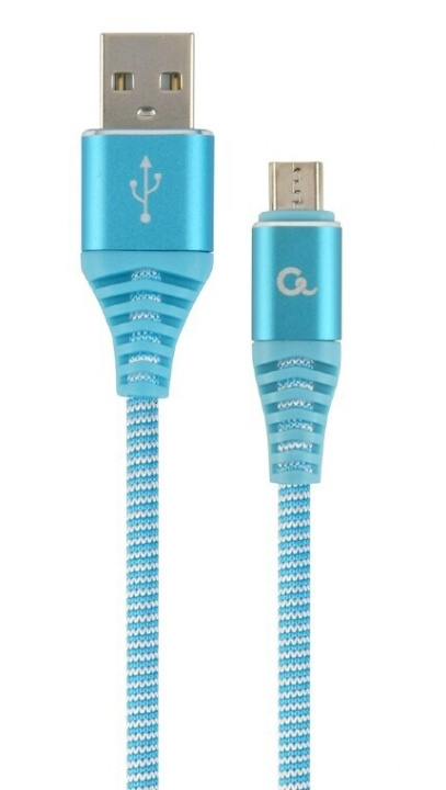 Cablexpert MicroUSB - USB cable, 2 m, turquoise in the group COMPUTERS & PERIPHERALS / Computer cables / USB / Micro-USB at TP E-commerce Nordic AB (C80215)