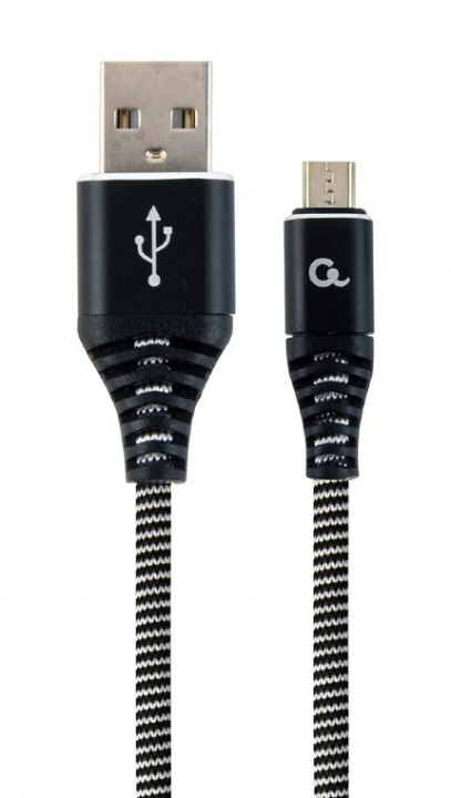 Cablexpert MicroUSB - USB cable, 1 m, black in the group COMPUTERS & PERIPHERALS / Computer cables / USB / Micro-USB at TP E-commerce Nordic AB (C80216)