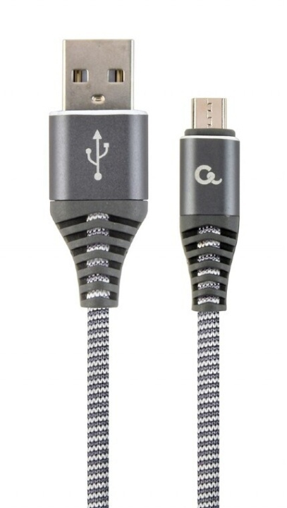 Cablexpert MicroUSB - USB cable, 1 m, grey in the group COMPUTERS & PERIPHERALS / Computer cables / USB / Micro-USB at TP E-commerce Nordic AB (C80219)