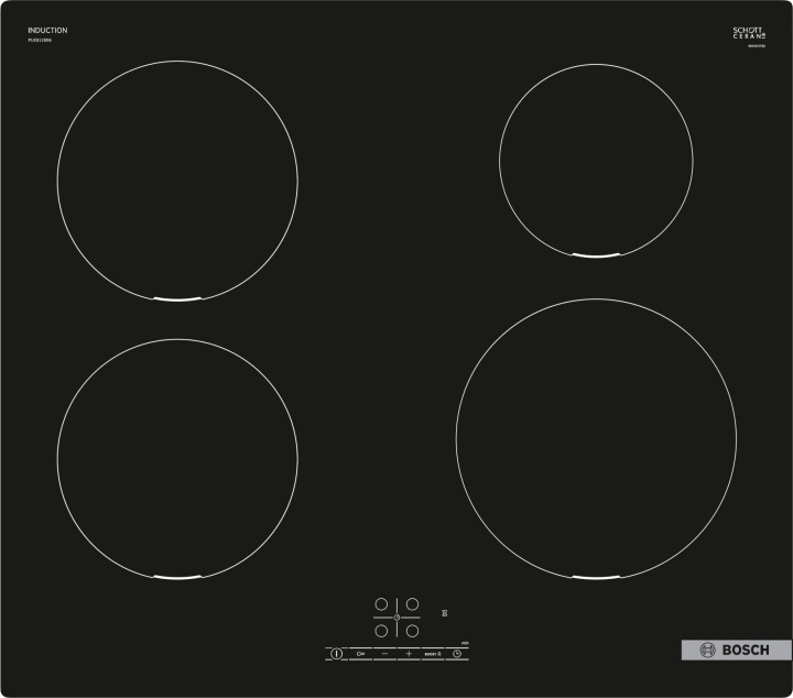 Bosch PUE611BB6E Series 4 induction hob in the group HOME, HOUSEHOLD & GARDEN / Household appliances / Cooktops and Hot plates at TP E-commerce Nordic AB (C80319)