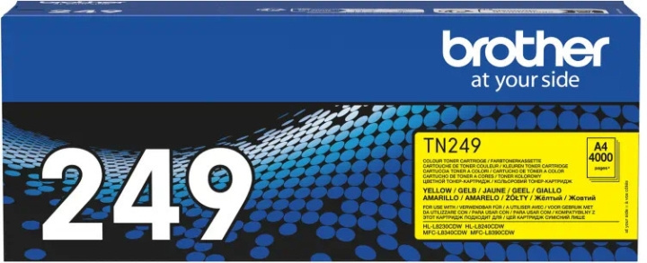 Brother TN249Y laser ink cartridge, yellow in the group COMPUTERS & PERIPHERALS / Printers & Accessories / Ink & Toner / Ink cartridges / Brother at TP E-commerce Nordic AB (C80405)