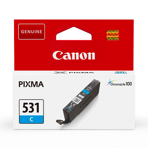 Canon CLI-531C ink cartridge, cyan in the group COMPUTERS & PERIPHERALS / Printers & Accessories / Ink & Toner / Ink cartridges / Canon at TP E-commerce Nordic AB (C80422)