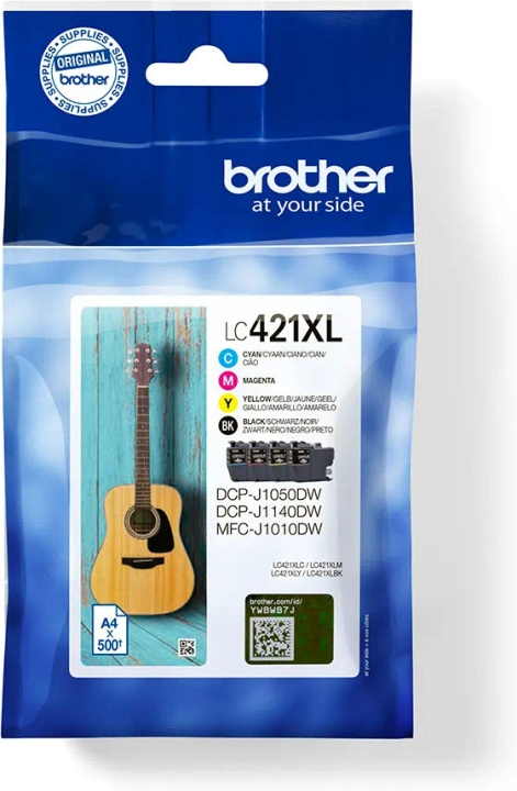 Brother LC421XLVALDR ink cartridge pack, 4 colours in the group COMPUTERS & PERIPHERALS / Printers & Accessories / Ink & Toner / Ink cartridges / Brother at TP E-commerce Nordic AB (C80494)