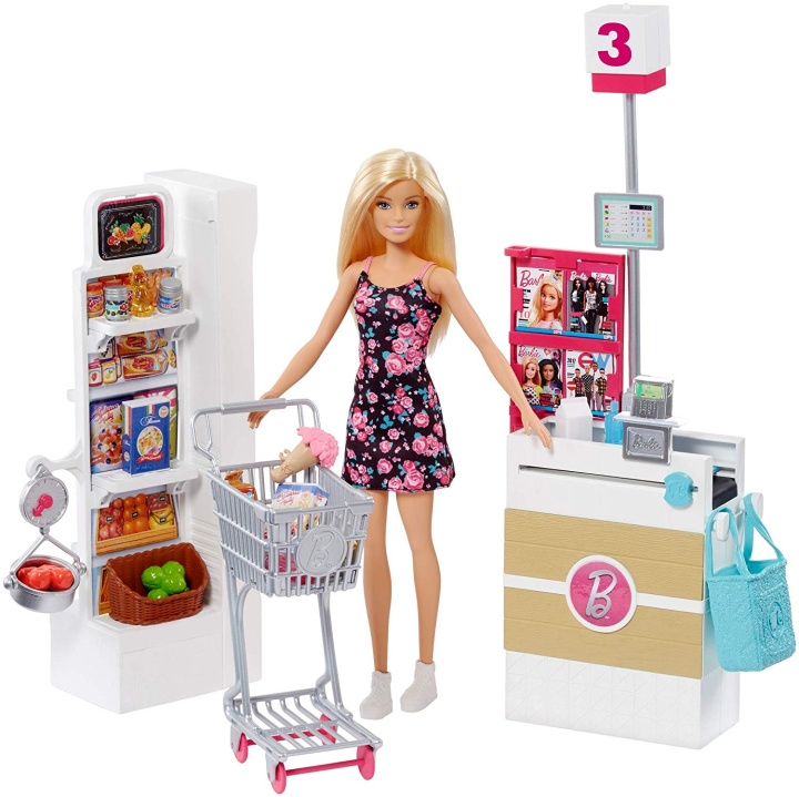 Barbie Supermarket Set (FRP01) in the group TOYS, KIDS & BABY PRODUCTS / Toys / Docks & Accessories at TP E-commerce Nordic AB (C80528)