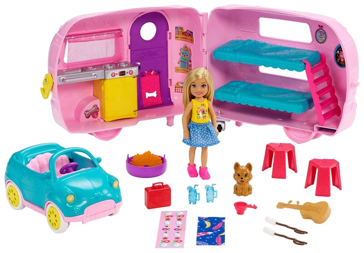 Barbie Chelsea Transforming Camper (FXG90) in the group TOYS, KIDS & BABY PRODUCTS / Toys / Docks & Accessories at TP E-commerce Nordic AB (C80534)