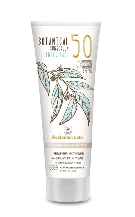 Australian Gold Botanical Tinted Face Cream SPF 50 88 ml - Fair/Light in the group BEAUTY & HEALTH / Skin care / Tanning / Sunscreen at TP E-commerce Nordic AB (C80569)