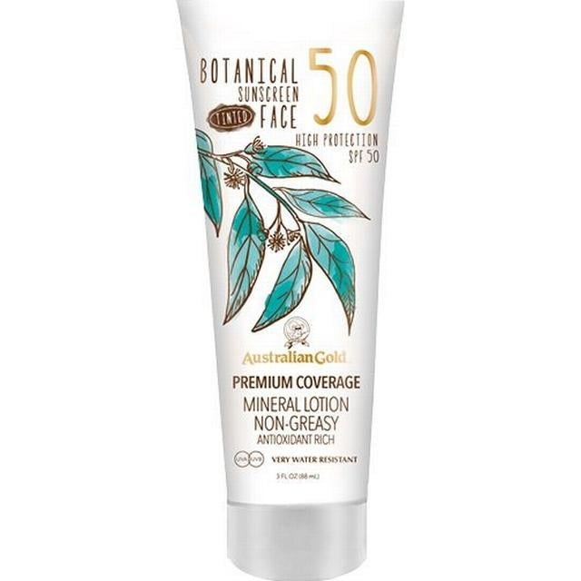 Australian Gold Botanical Tinted Face Cream SPF 50 88 ml - Medium/Tan in the group BEAUTY & HEALTH / Skin care / Tanning / Sunscreen at TP E-commerce Nordic AB (C80570)