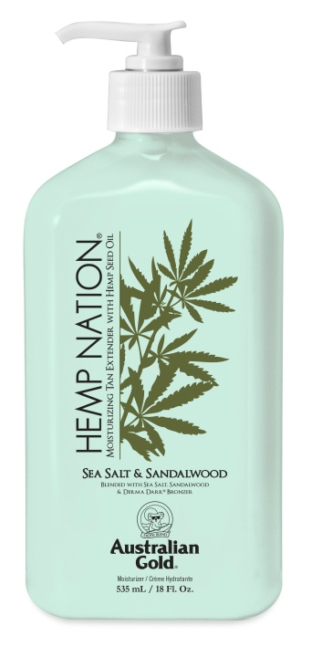 Australian Gold Hemp Nation Sea Salt & Sandalwood Tan Extender Body Lotion 535 ml in the group BEAUTY & HEALTH / Skin care / Body health / Body lotion at TP E-commerce Nordic AB (C80573)