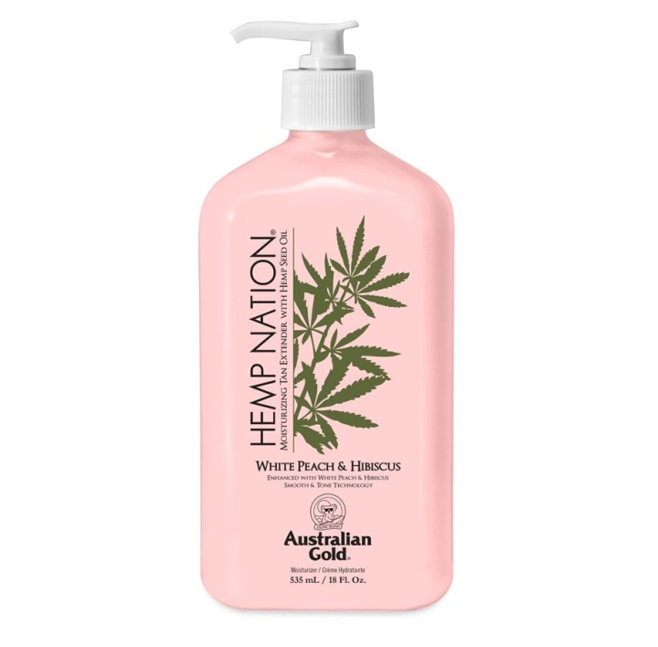 Australian Gold Hemp Nation White Peach & Hibiscus Tan Extender Body Lotion 535 ml in the group BEAUTY & HEALTH / Skin care / Body health / Body lotion at TP E-commerce Nordic AB (C80574)