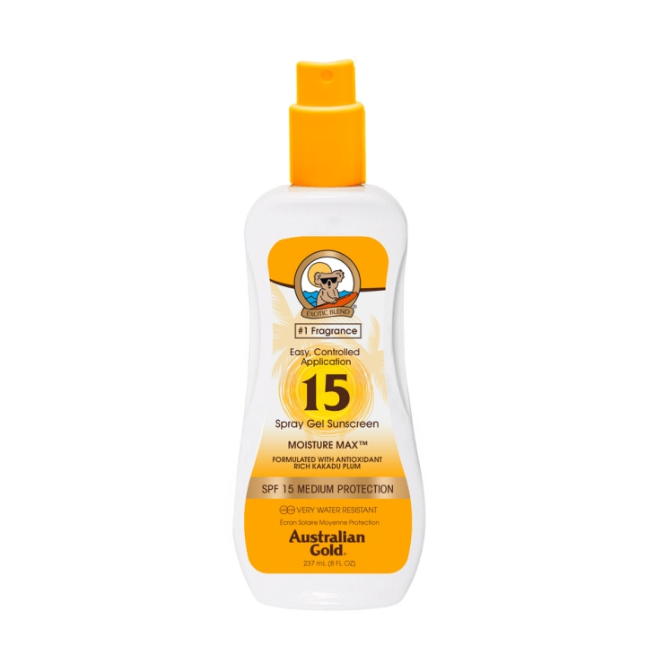 Australian Gold Sunscreen Spray SPF 15 237 ml in the group BEAUTY & HEALTH / Skin care / Tanning / Sunscreen at TP E-commerce Nordic AB (C80582)