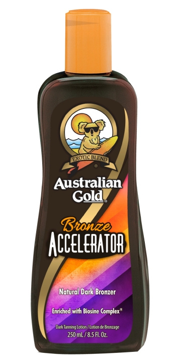 Australian Gold Bronze Accelerator Dark Tanning Lotion 250 ml in the group BEAUTY & HEALTH / Skin care / Tanning / Sunscreen at TP E-commerce Nordic AB (C80593)