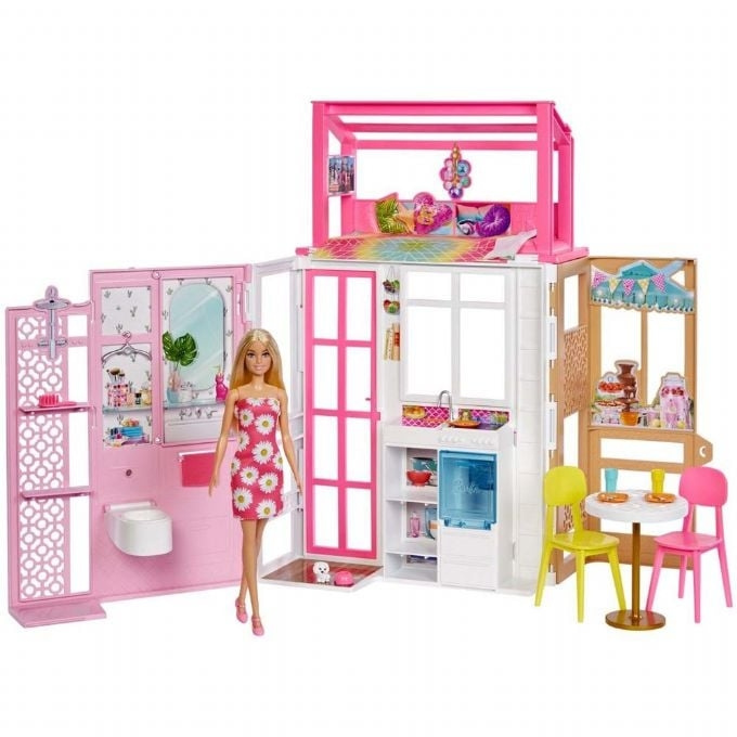 Barbie House w. Doll (HCD48) in the group TOYS, KIDS & BABY PRODUCTS / Toys / Docks & Accessories at TP E-commerce Nordic AB (C80625)