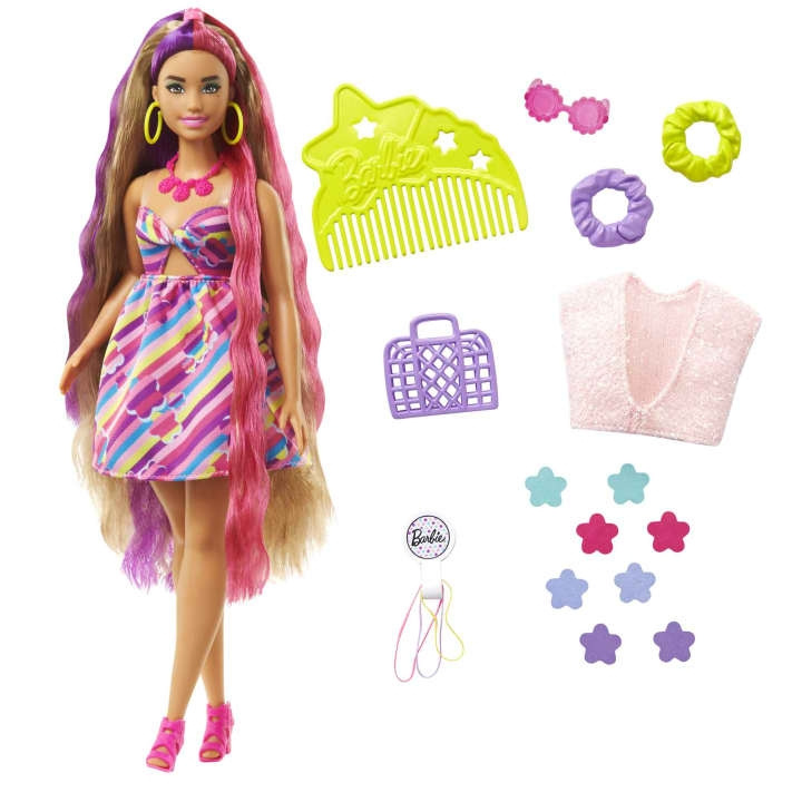 Barbie Totally Hair - Flower-Themed Doll (HCM89) in the group TOYS, KIDS & BABY PRODUCTS / Toys / Docks & Accessories at TP E-commerce Nordic AB (C80632)