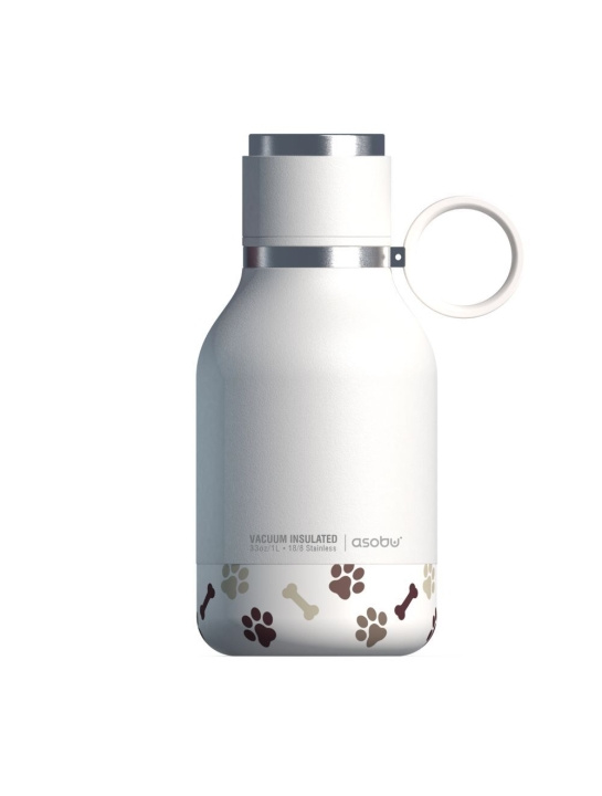 Asobu Stainless Steel Bowl Bottle - white - (84259103974) in the group Sport, leisure & Hobby / Outdoor recreation / Thermoses & Water Bottles at TP E-commerce Nordic AB (C80649)