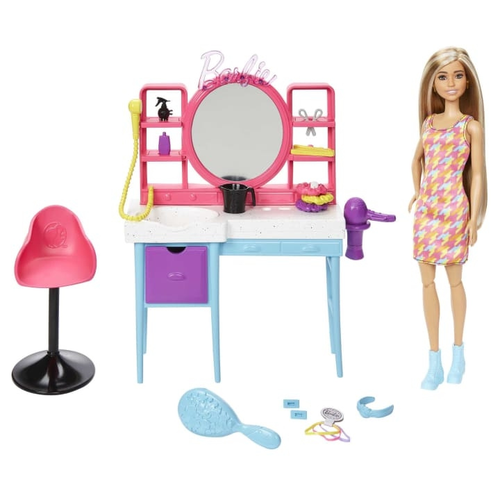 Barbie Totally Hair Salon (HKV00) in the group TOYS, KIDS & BABY PRODUCTS / Toys / Docks & Accessories at TP E-commerce Nordic AB (C80680)