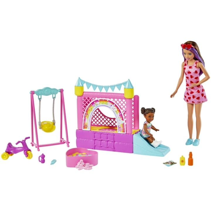 Barbie Skipper Playset - Babysitters Bounce House (HHB67) in the group TOYS, KIDS & BABY PRODUCTS / Toys / Docks & Accessories at TP E-commerce Nordic AB (C80684)