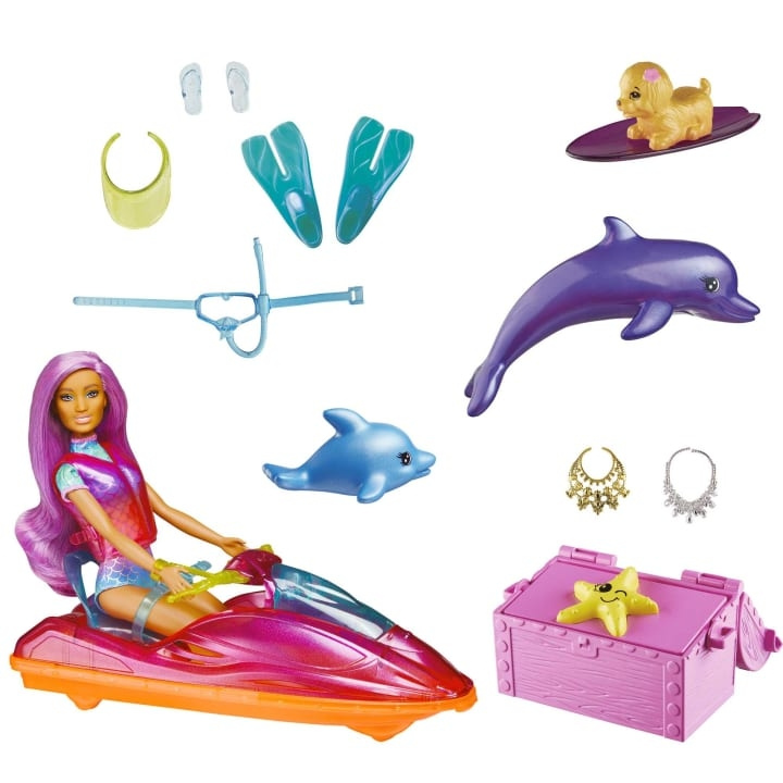 Barbie Dreamtopia Doll, Vehicle and Accessories (HBW90) in the group TOYS, KIDS & BABY PRODUCTS / Toys / Docks & Accessories at TP E-commerce Nordic AB (C80687)