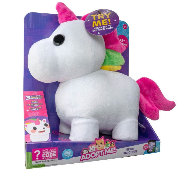 Adopt Me Mega Neon Unicorn 30Cm (243-0010) in the group TOYS, KIDS & BABY PRODUCTS / Baby toys / stuffed animals at TP E-commerce Nordic AB (C80696)