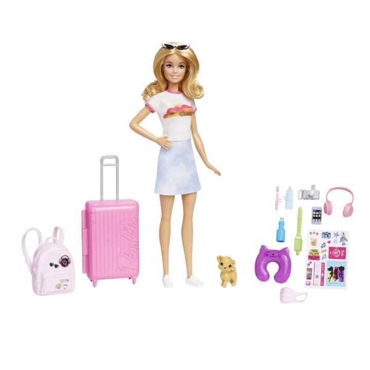 Barbie Travel Set With Puppy (HJY18) in the group TOYS, KIDS & BABY PRODUCTS / Toys / Docks & Accessories at TP E-commerce Nordic AB (C80704)