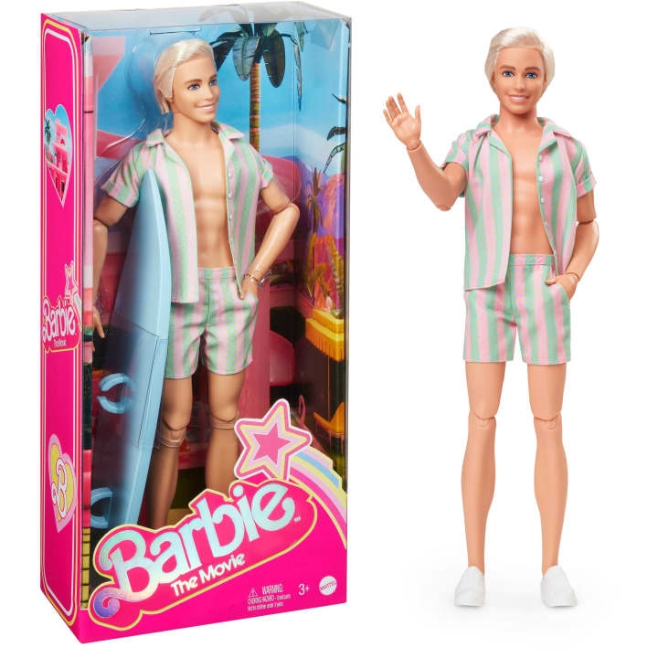 Barbie Movie Beaching Ken with Surf Board (HPJ97) in the group TOYS, KIDS & BABY PRODUCTS / Toys / Docks & Accessories at TP E-commerce Nordic AB (C80728)