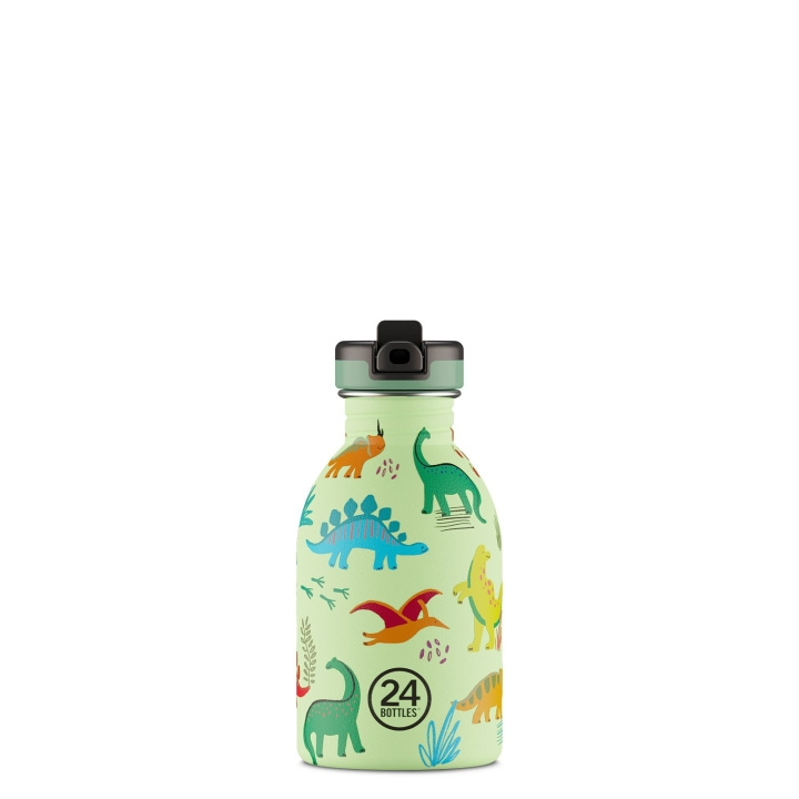 24Bottles - Kids Collection - Urban Bottle 250 ml w. Sports Lid - Jurassic Friends (24B936) in the group Sport, leisure & Hobby / Outdoor recreation / Thermoses & Water Bottles at TP E-commerce Nordic AB (C80742)