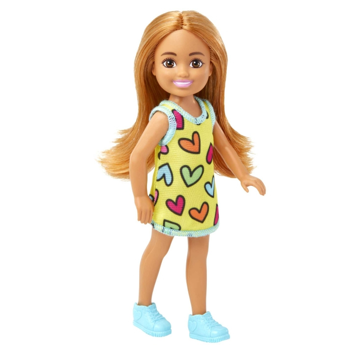 Barbie Chelsea and Friends Doll - Heart-Print Dress (HNY57) in the group TOYS, KIDS & BABY PRODUCTS / Toys / Docks & Accessories at TP E-commerce Nordic AB (C80774)