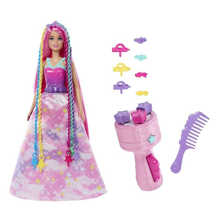 Barbie Dreamtopia Twist n\' Style Doll and Hairstyling (HNJ06) in the group TOYS, KIDS & BABY PRODUCTS / Toys / Docks & Accessories at TP E-commerce Nordic AB (C80811)