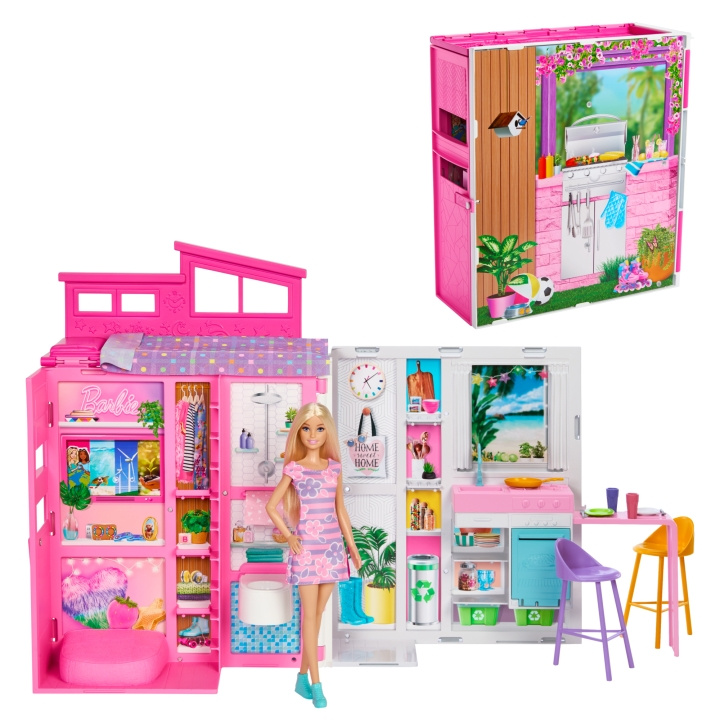 Barbie Getaway Doll House & Doll (HRJ77) in the group TOYS, KIDS & BABY PRODUCTS / Toys / Docks & Accessories at TP E-commerce Nordic AB (C80820)