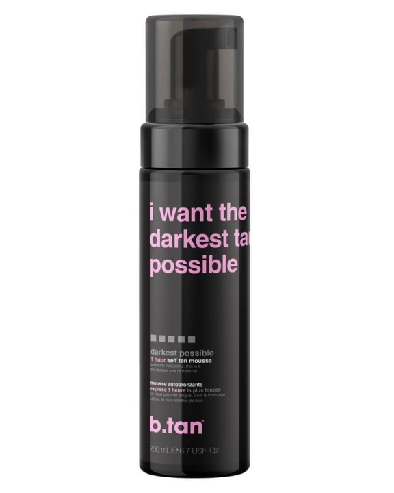 b.tan I Want The Darkest Tan Possible Tan Mousse 200 ml in the group BEAUTY & HEALTH / Skin care / Tanning / Sunless tanning at TP E-commerce Nordic AB (C80844)