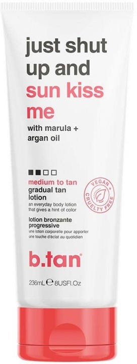 b.tan Just Shut Up & Sunkiss Me Gradual Medium Tan Lotion 236 ml in the group BEAUTY & HEALTH / Skin care / Tanning / Sunless tanning at TP E-commerce Nordic AB (C80851)