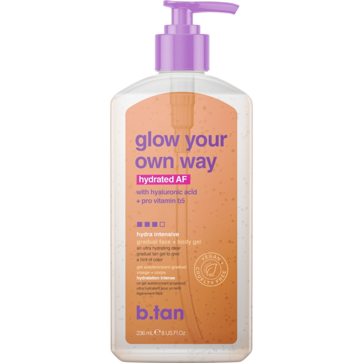 b.tan Glow Your Own Way Hydrated AF 236 ml in the group BEAUTY & HEALTH / Skin care / Tanning / Sunless tanning at TP E-commerce Nordic AB (C80865)