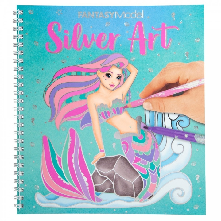 TOPModel Fantasy Silver Art Design Book (411237) in the group TOYS, KIDS & BABY PRODUCTS / Toys / Crafts at TP E-commerce Nordic AB (C80935)