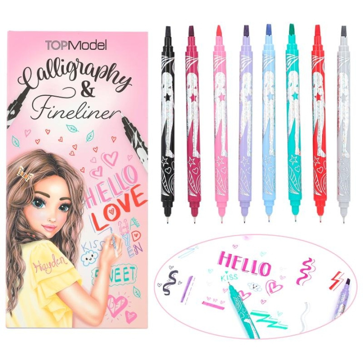 TOPModel Calligraphy & Finliner Set (411392) in the group Sport, leisure & Hobby / Hobby / Paint & Draw / Pencils, crayons & ink at TP E-commerce Nordic AB (C80962)